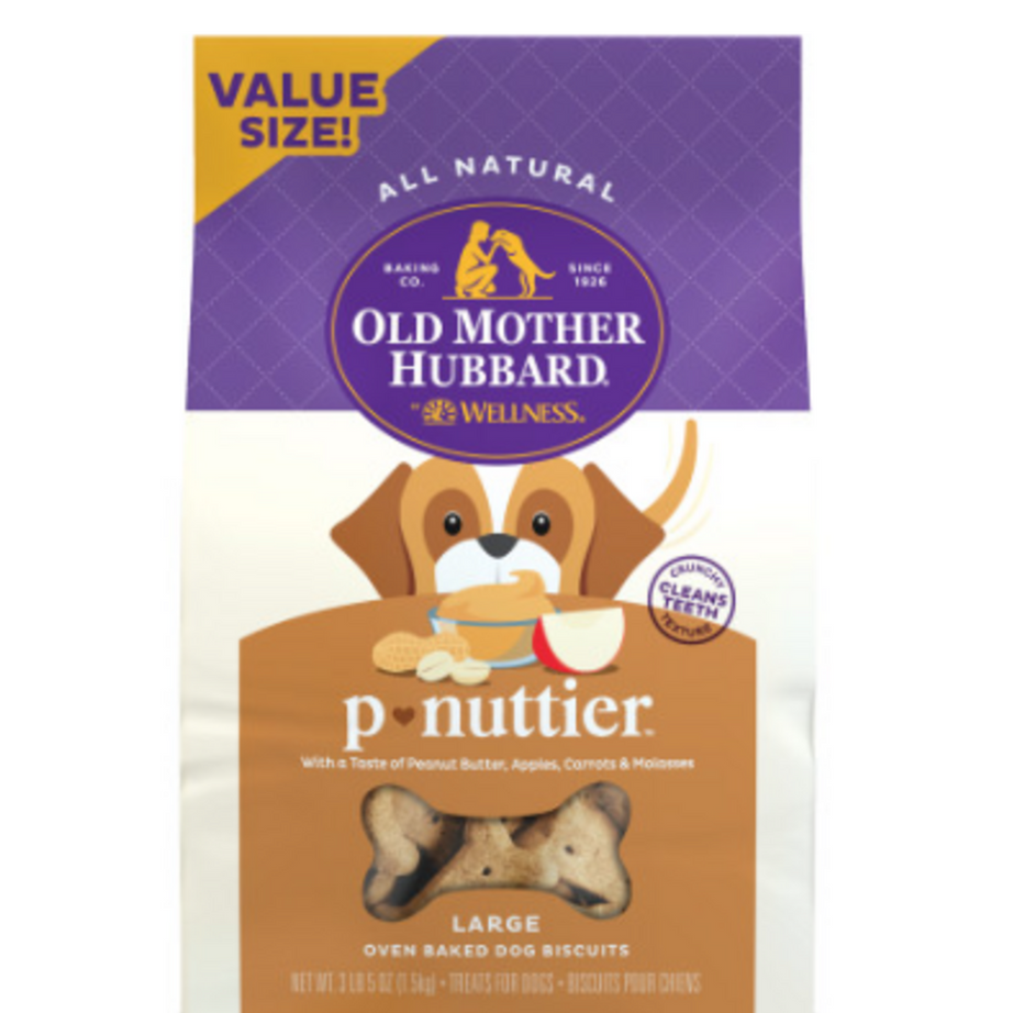 Old Mother Hubbard Crunchy Classic Natural P-Nuttier Large Biscuits Dog Treats