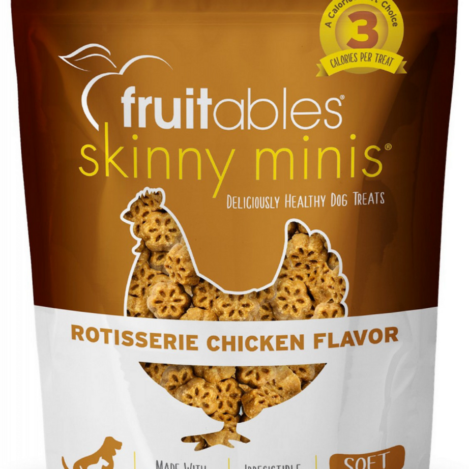 Fruitables Skinny Minis Rotisserie Chicken Flavor Soft & Chewy Dog Treats