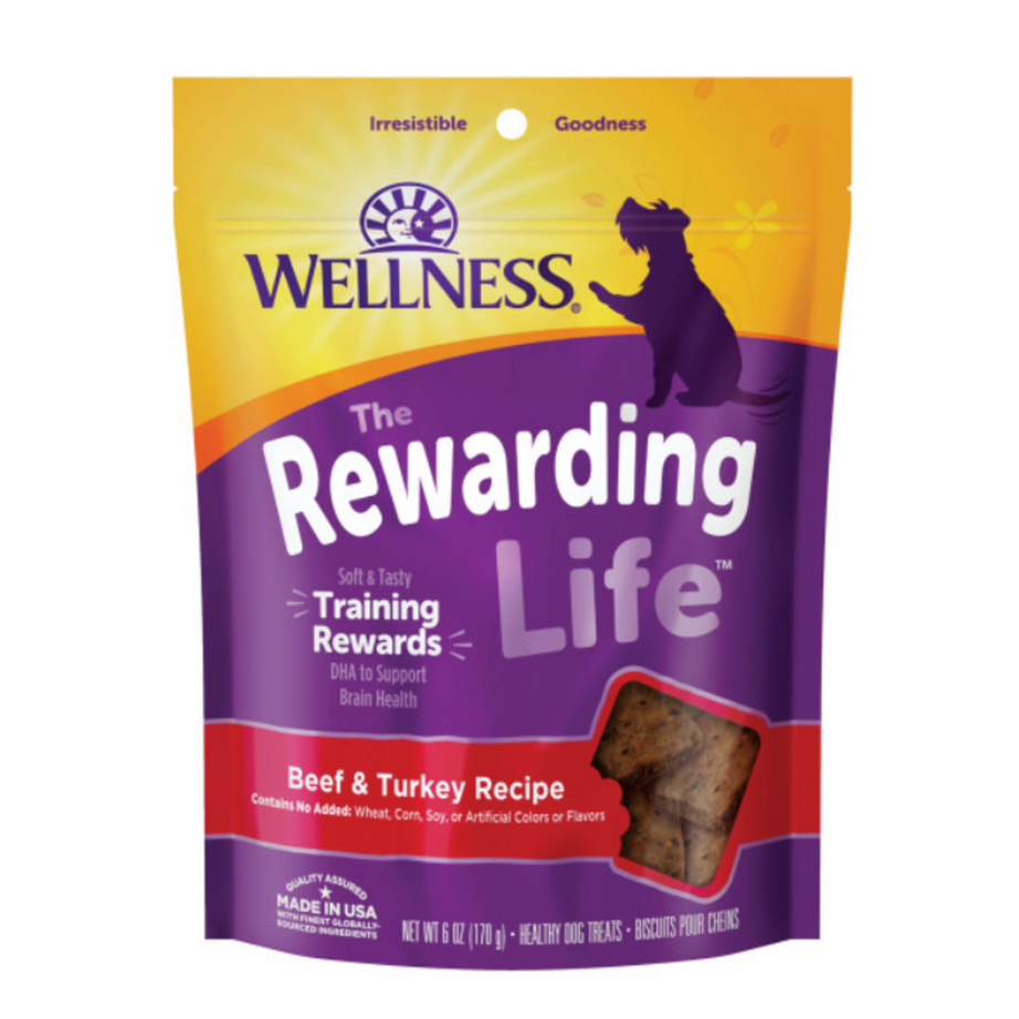 Wellness Natural Grain Free Wellbites Soft Beef and Turkey Recipe Dog Treats