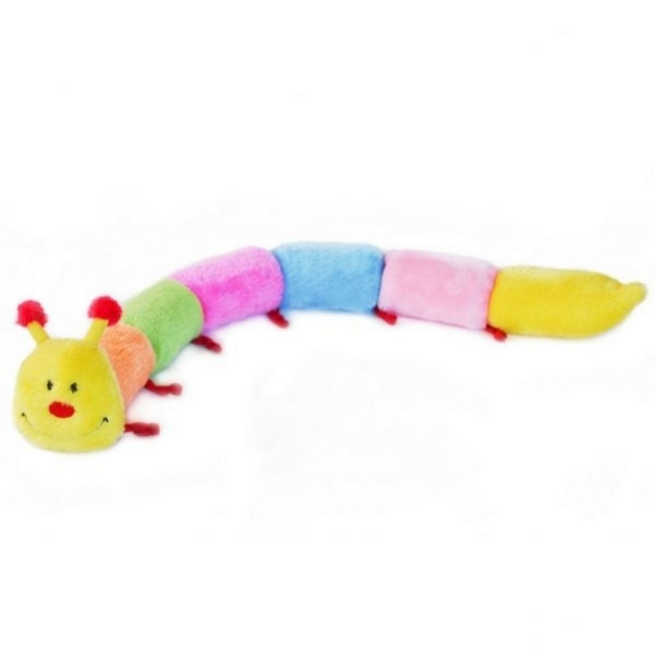 ZippyPaws 6 Blaster Squeaker Caterpillar Plush Dog Toy