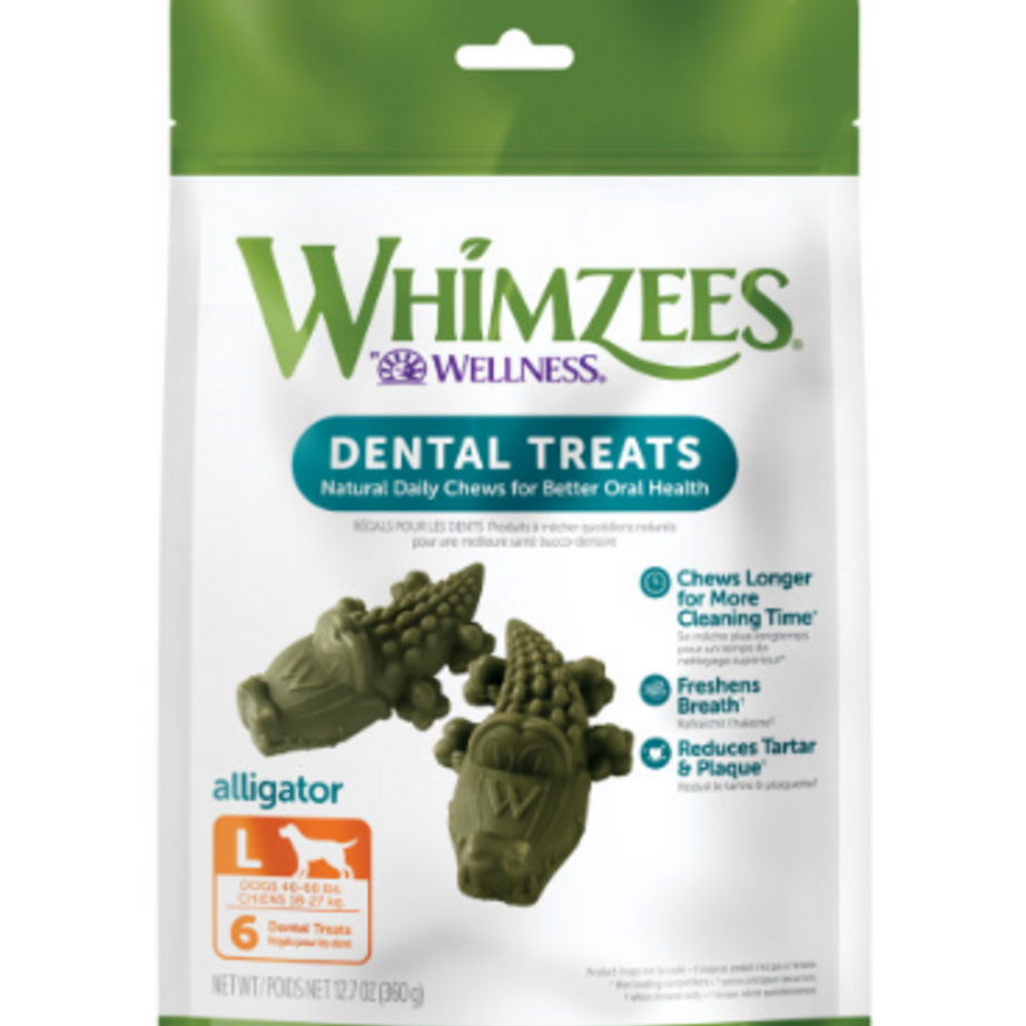 Whimzees Alligator Dental Dog Treats