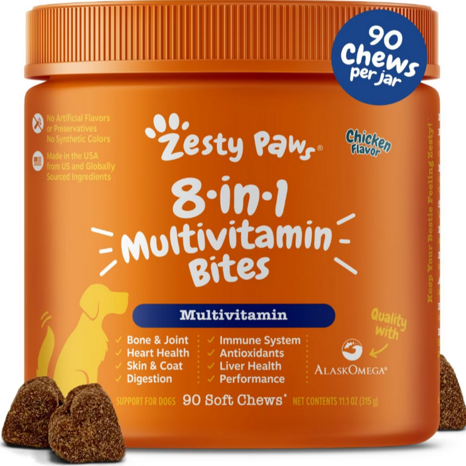 Zesty Paws 8-in 1 Multifunctional Bites Chicken 90ct