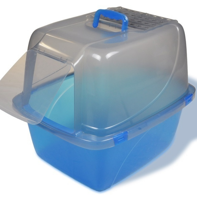 Van Ness Translucent Enclosed Cat Litter Pan