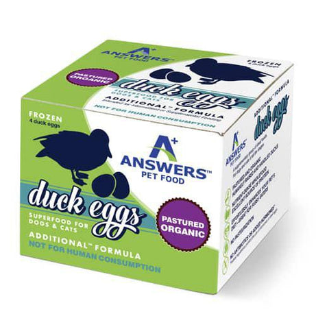 Answers Frozen Duck Eggs Organic Raw 4 Ct