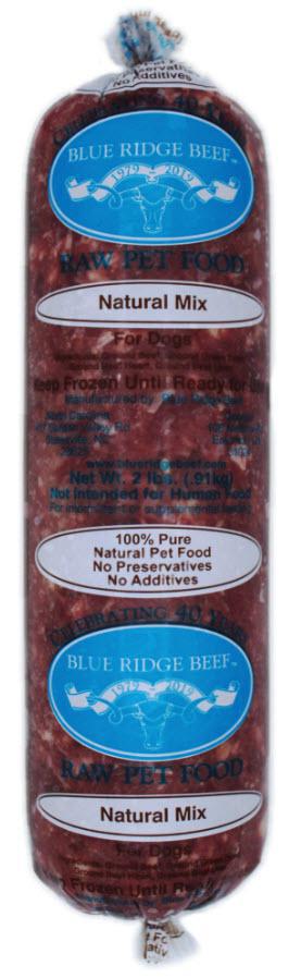 Blue Ridge Beef Frozen Dog Food Natural Mix