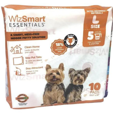 Wizsmart Essentials Dog Pads - Large 10 Ct