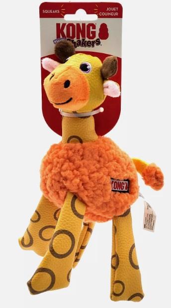 Kong Floofs Shakers Giraffe Dog Toy Yellow Extra Small / Small