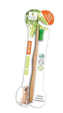 Pure & Natural Dog Organic Dental Bamboo Toothbrush Large