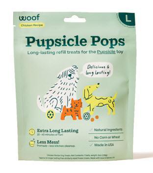 Woof Dog Treat PB & Chicken Refill Pops Large 8 oz