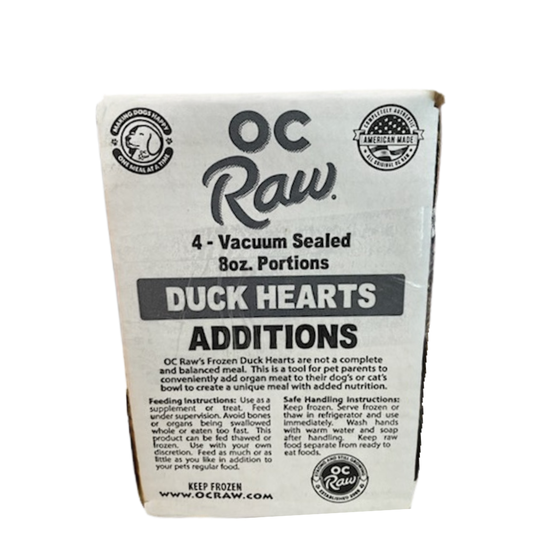 OC Raw Duck Hearts- Frozen