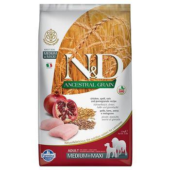 Farmina Dog Dry ANCESTRAL GRAIN Chicken & Pomegranate Medium Maxi 33# BONUS - Mr Mochas Pet Supplies