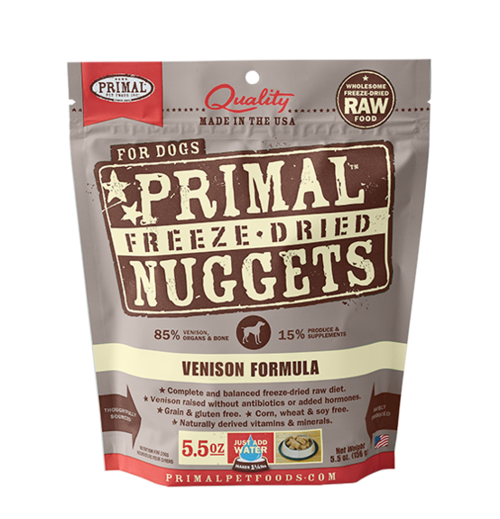 Primal Dog FD Nugget Venison - Mr Mochas Pet Supplies