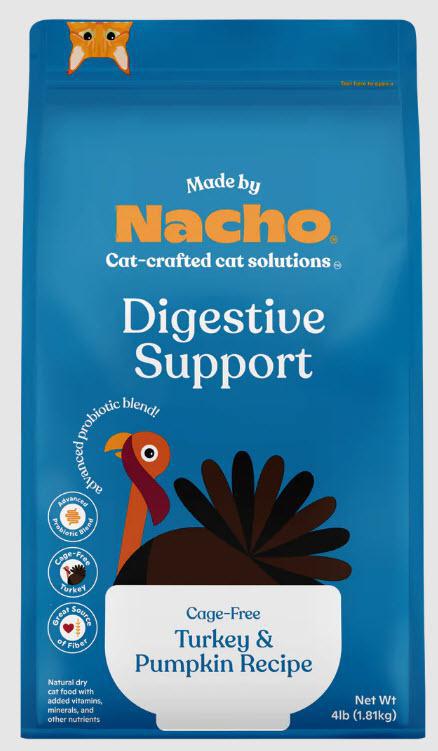 Nacho Digestive Support Cage Free Turkey & Pumpkin Cat