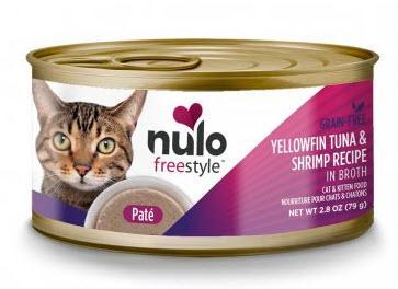 Nulo Freestyle Cat & Kitten Can Pate Yellowfin Tuna & Shrimp 2.8oz