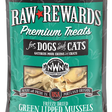 Northwest Naturals FD Treat Raw Rewards Green Lipped Mussels 2 oz - Mr Mochas Pet Supplies