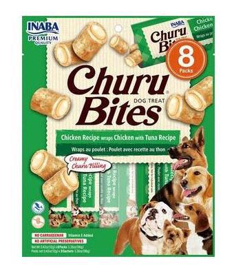 Inaba Ciao Dog Churu Bites Chicken Wrap Tuna 3.36 oz