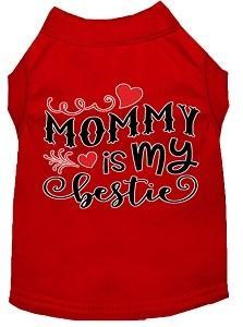 Mommy is my Bestie Screen Print T-shirt - Mr Mochas Pet Supplies