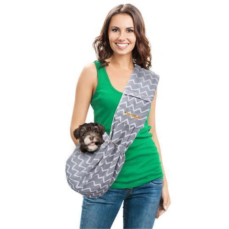 FURRY FIDO ADJUSTABLE POCKET PET SLING CARRIER - Mr Mochas Pet Supplies