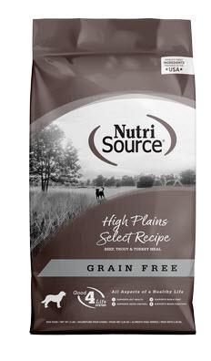 NutriSource Dog Dry GF High Plains Select Beef & Trout