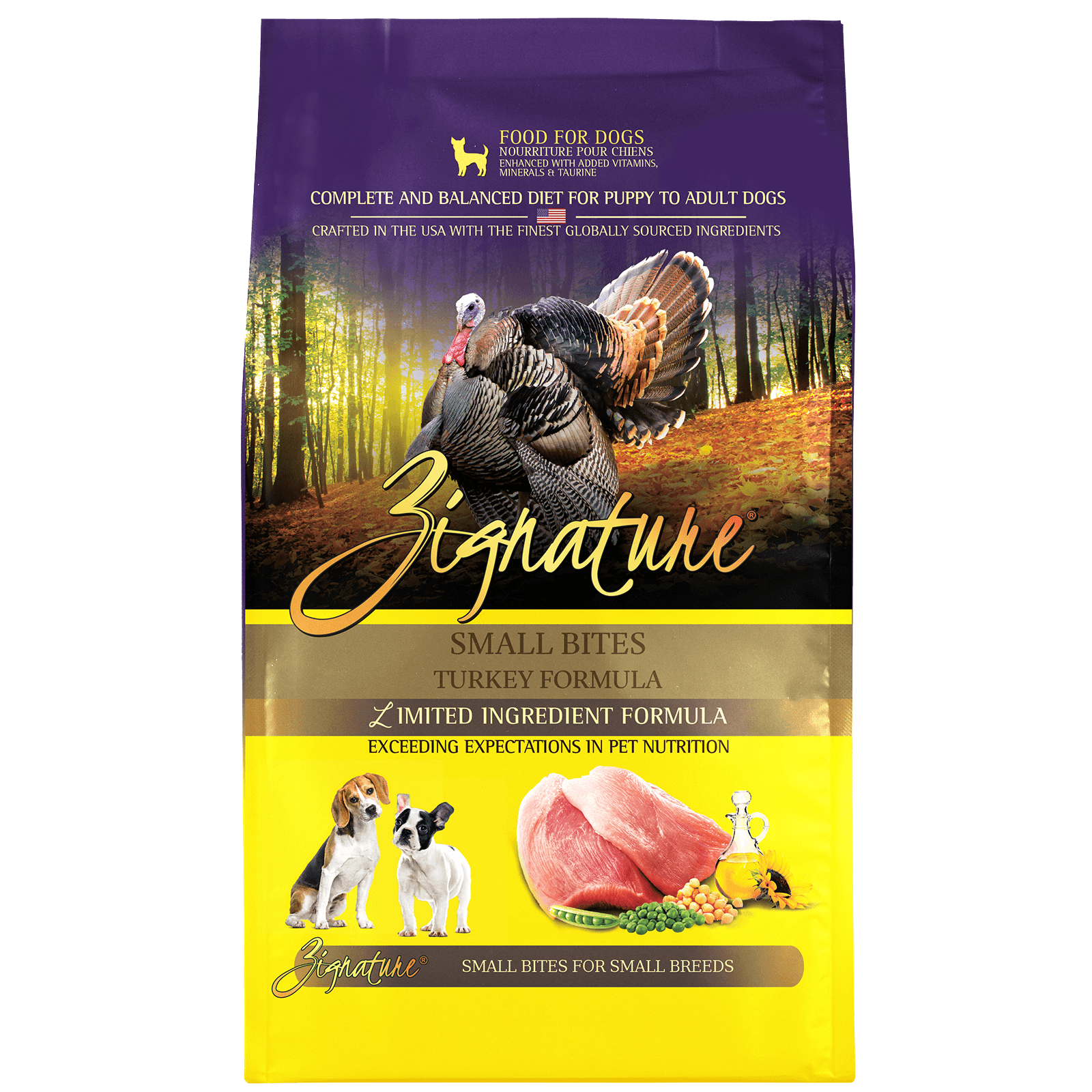 Zignature Small Bites Limited Ingredient Turkey Formula Dog Food